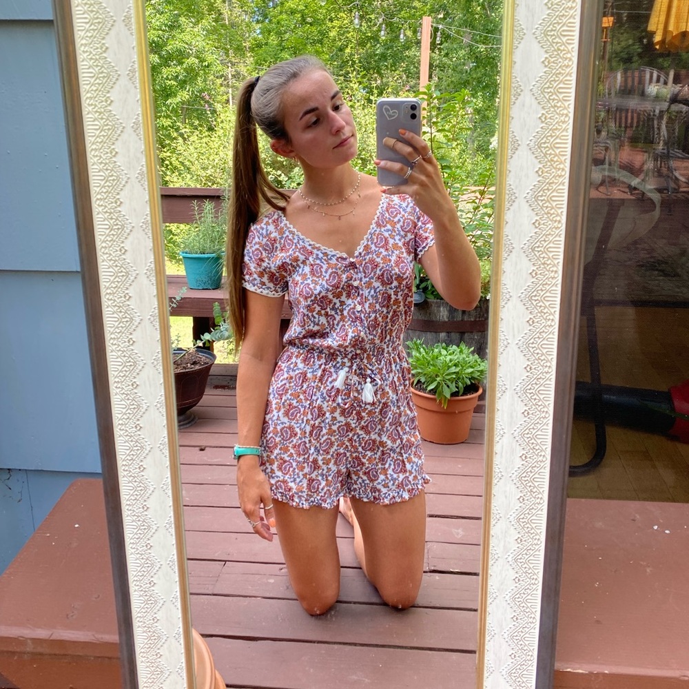 Hollister floral romper